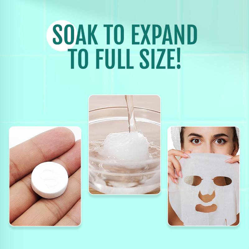 Matra Compressed Sheet Mask Facial Tablets Disposable Travel Face Masks For Spa & Home