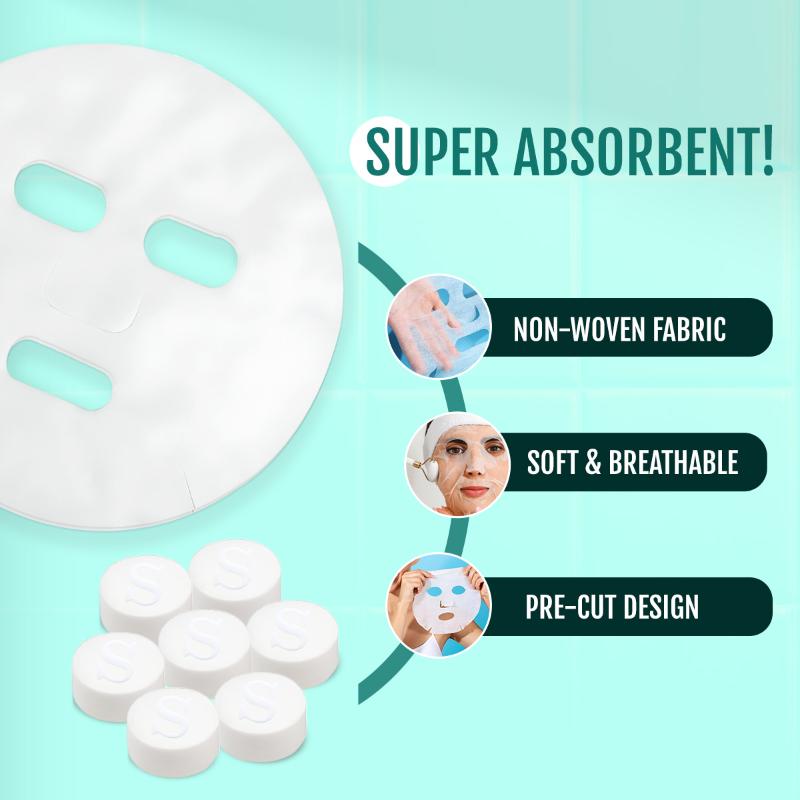Matra Compressed Sheet Mask Facial Tablets Disposable Travel Face Masks For Spa & Home
