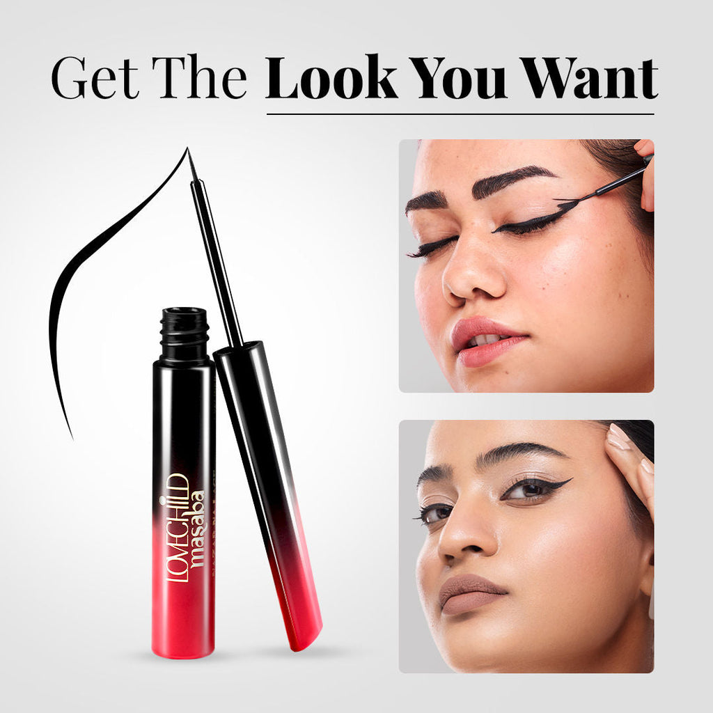 LoveChild Masaba 24 Hr Smudge Proof Liquid Eyeliner - Intense Black