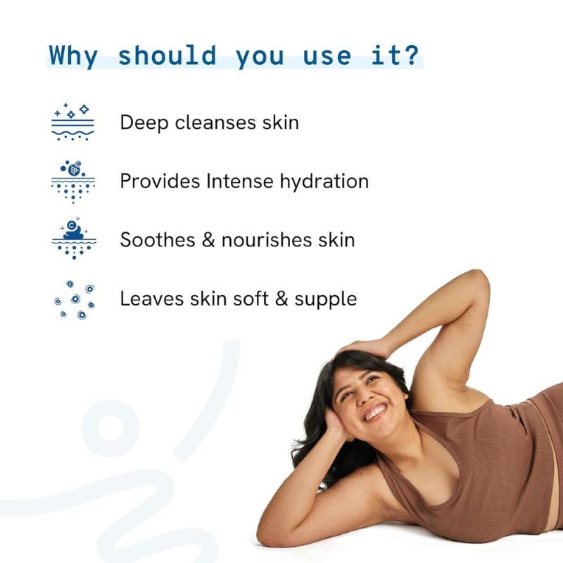 Be Bodywise Hyaluronic Acid Body Wash For Dry Skin - With 3 Essential Ceramides & Aloe Vera Extract