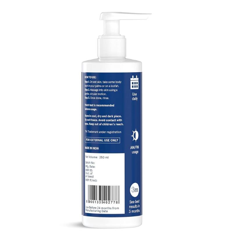 Be Bodywise Hyaluronic Acid Body Wash For Dry Skin - With 3 Essential Ceramides & Aloe Vera Extract