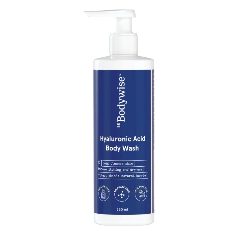 Be Bodywise Hyaluronic Acid Body Wash For Dry Skin - With 3 Essential Ceramides & Aloe Vera Extract