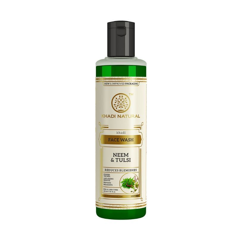Khadi Natural Neem & Tulsi Face Wash Control Excess Oil