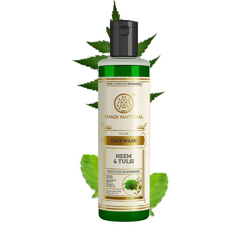 Khadi Natural Neem & Tulsi Face Wash Control Excess Oil