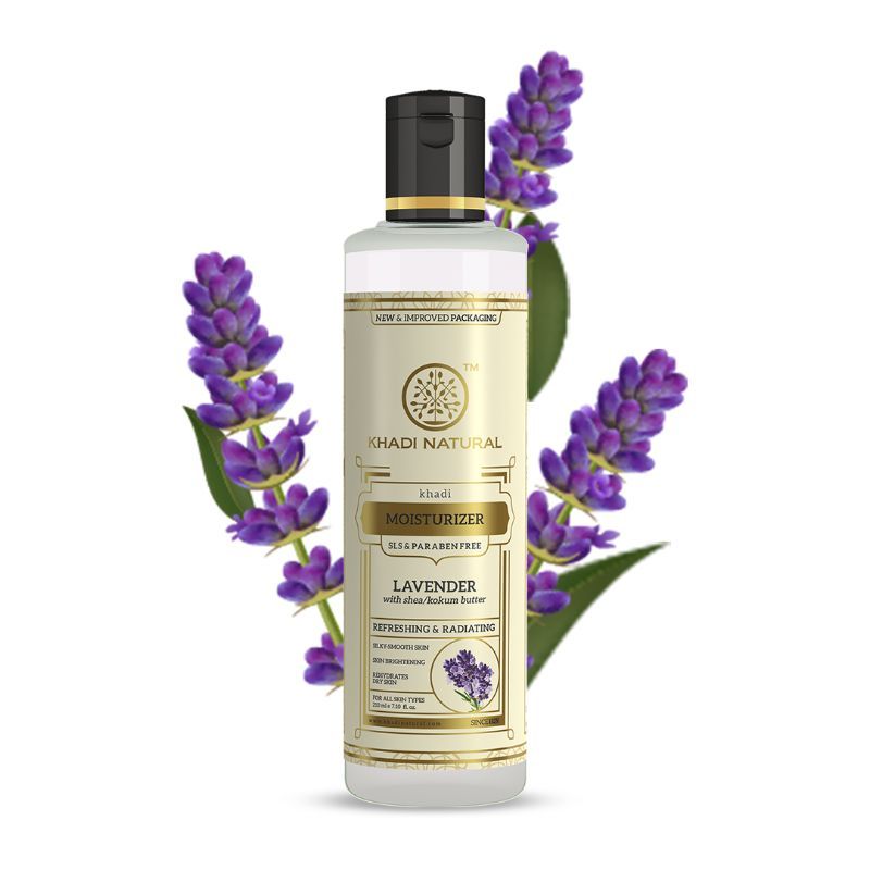 Khadi Natural Lavender Fairness Moisturizer Rehydrates Dry Skin SLS & Paraben Free