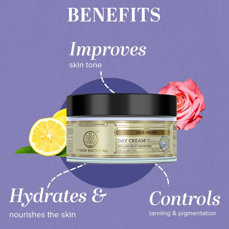 Khadi Natural Face Day Cream Retain Skin Moisture