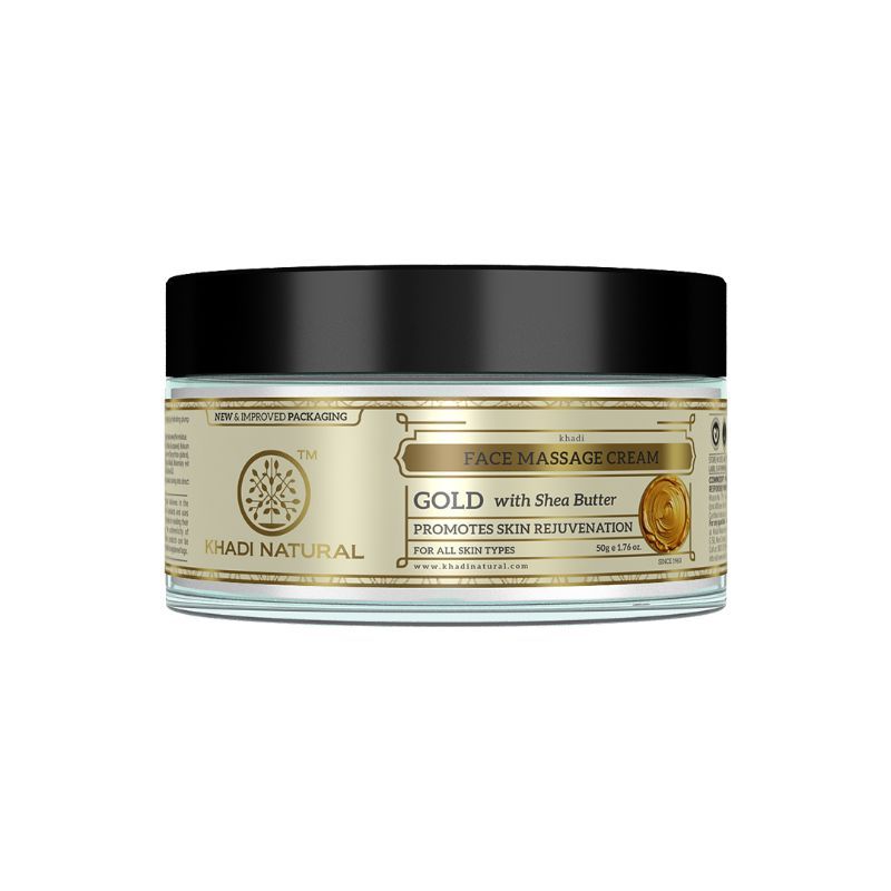 Khadi Natural Gold Face Massage Cream Removes Dead Cells
