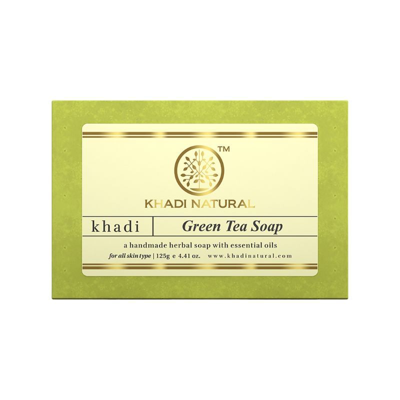 Khadi Natural Green Tea Handmade Soap Reduce Dead Skin Cells