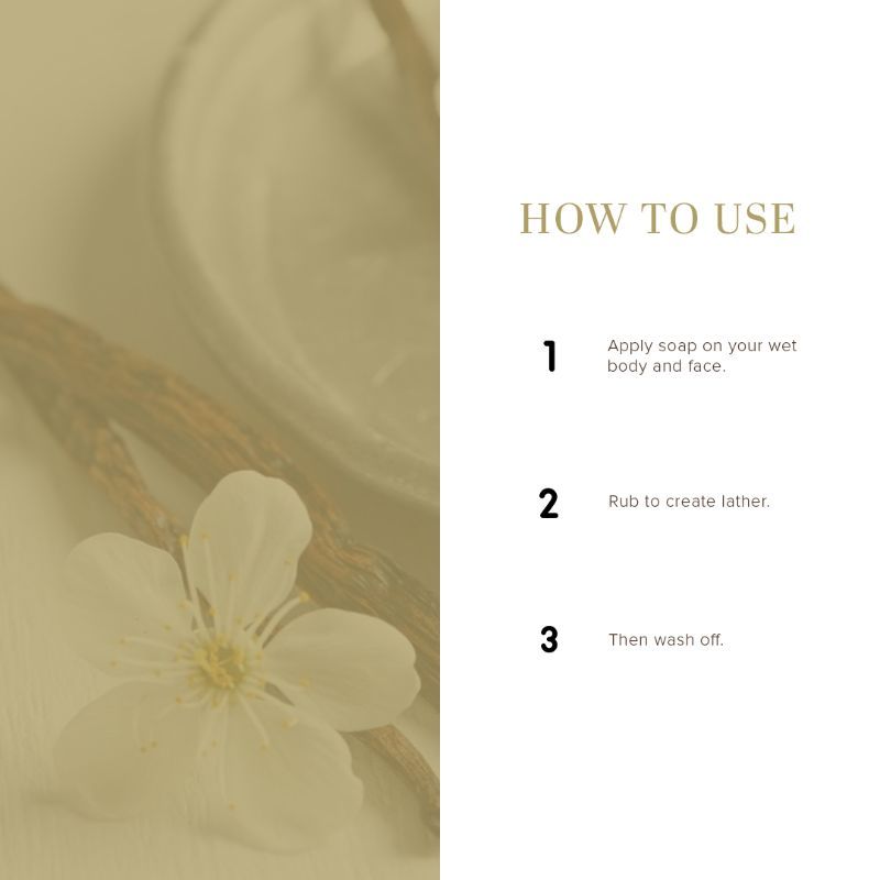 Khadi Natural Vanilla Handmade Soap Anti-bacterial