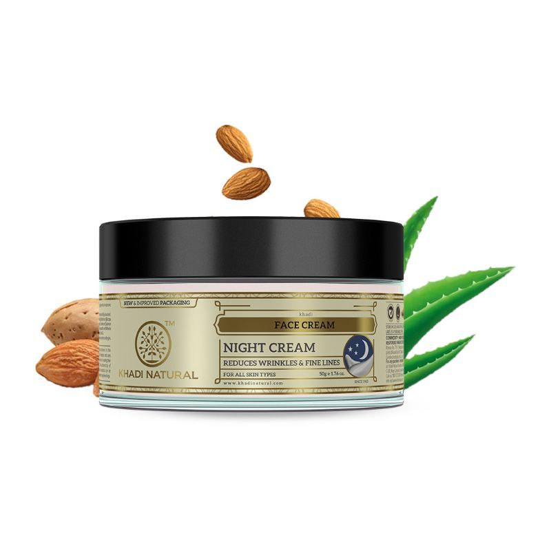 Khadi Natural Night Face Cream Reduce Wrinkles & Fine Lines