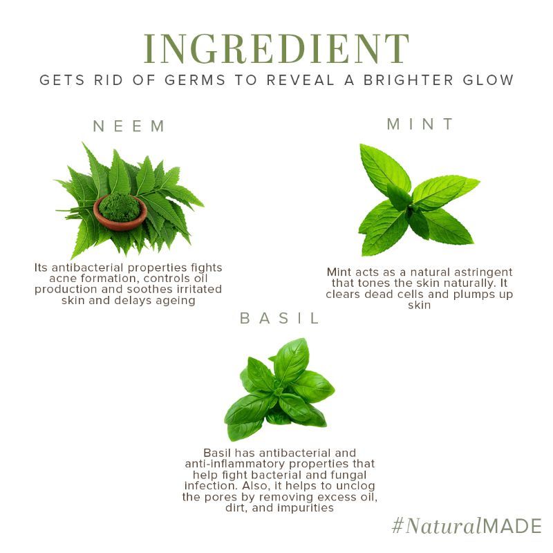 Khadi Natural Neem Basil & Mint Face Pack Anti Acne & Anti Germ