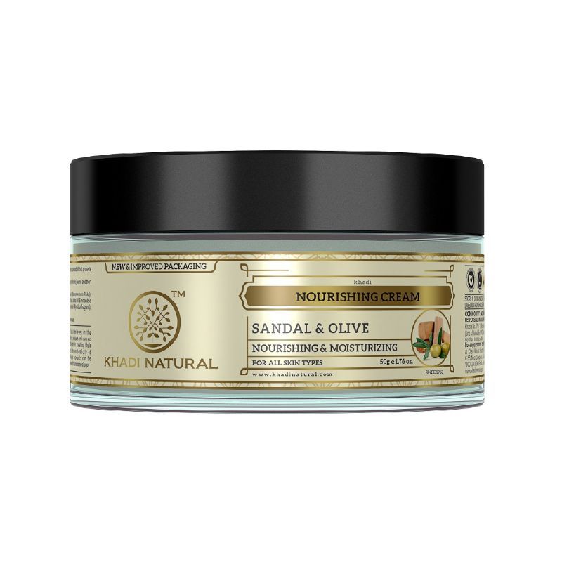 Khadi Natural Sandal & Olive Face Nourishing Cream Soft & Supple Skin
