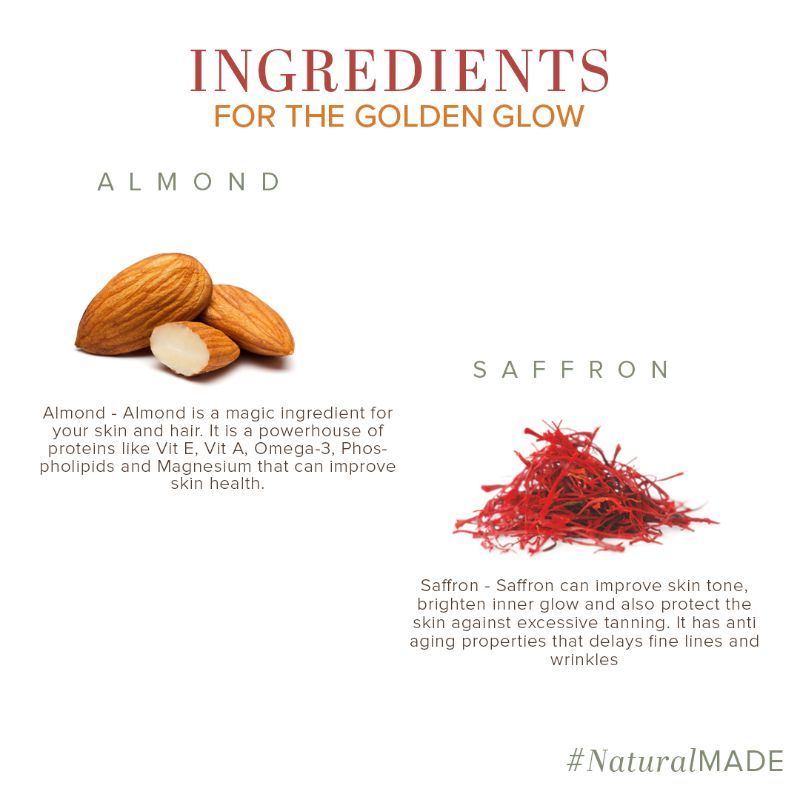 Khadi Natural Almond and Saffron Moisturizers SLS & Paraben Free