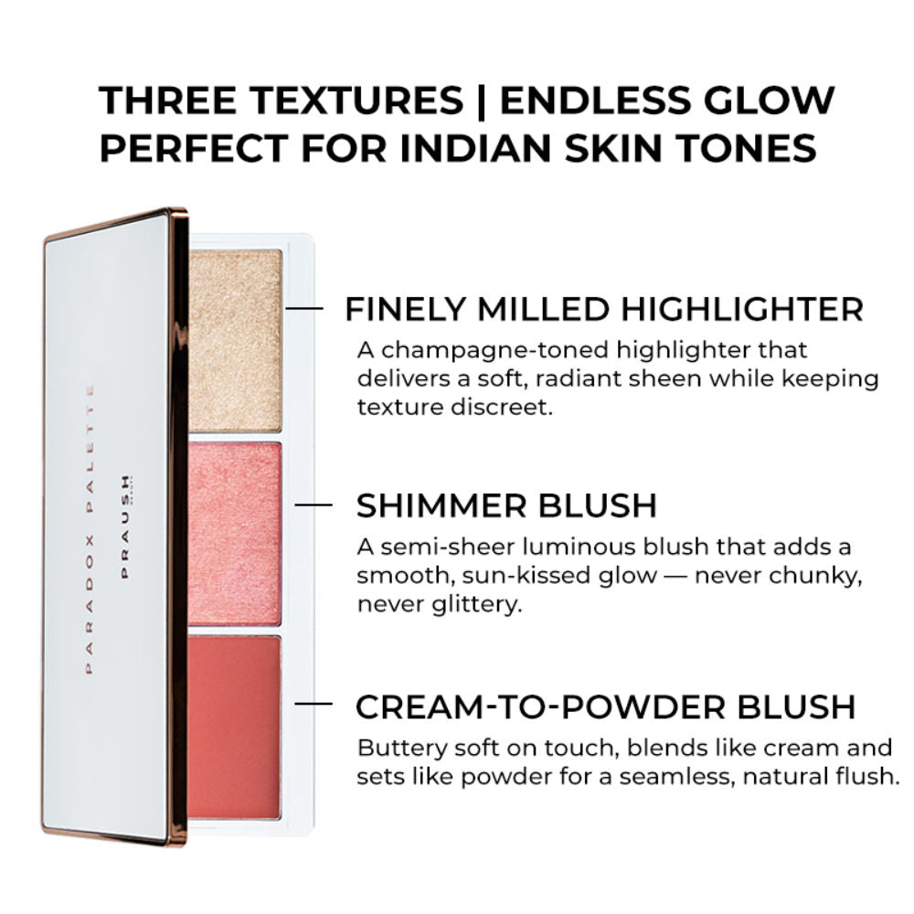 Praush Beauty Paradox Blush & Highlighter Palette