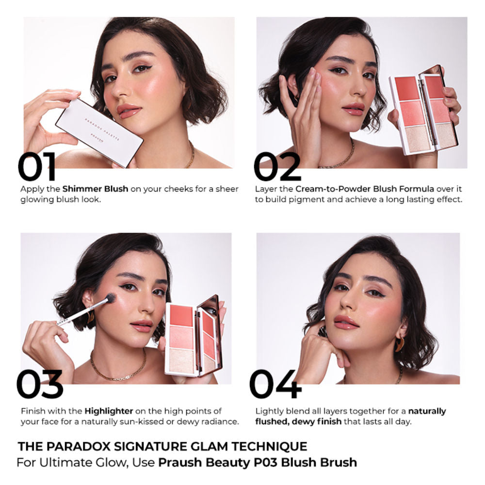 Praush Beauty Paradox Blush & Highlighter Palette