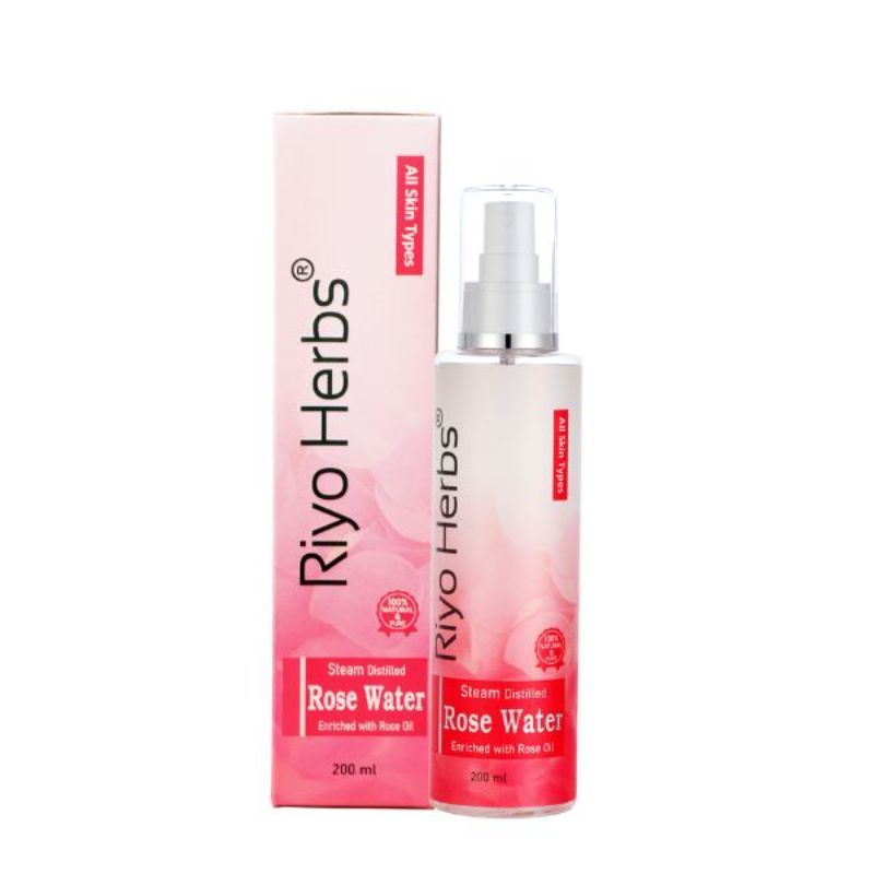 Riyo Herbs 100% Natural Steam Distilled Rose Water