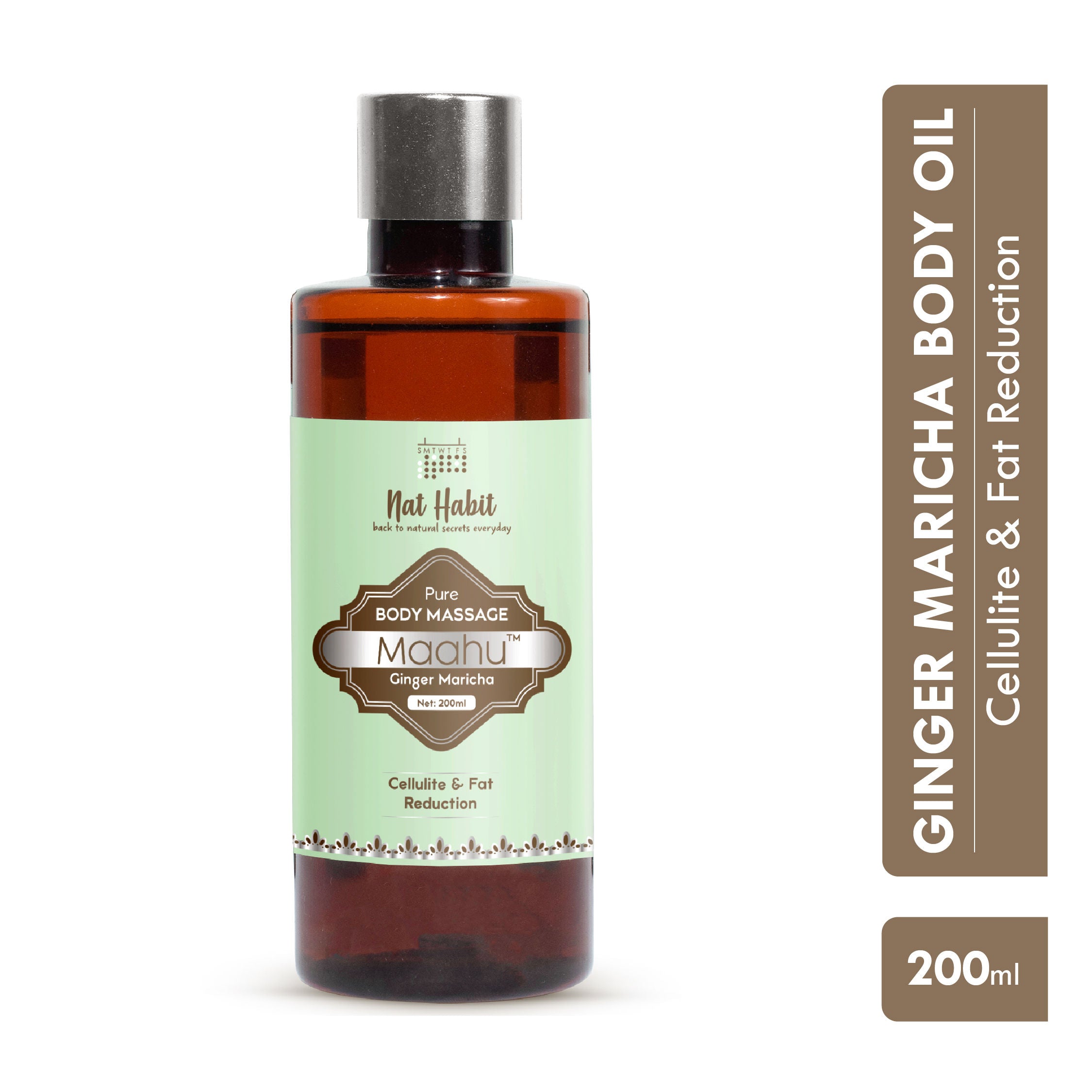 Nat Habit Pure Ginger Maricha Maahu Ayurvedic Body Massage Oil