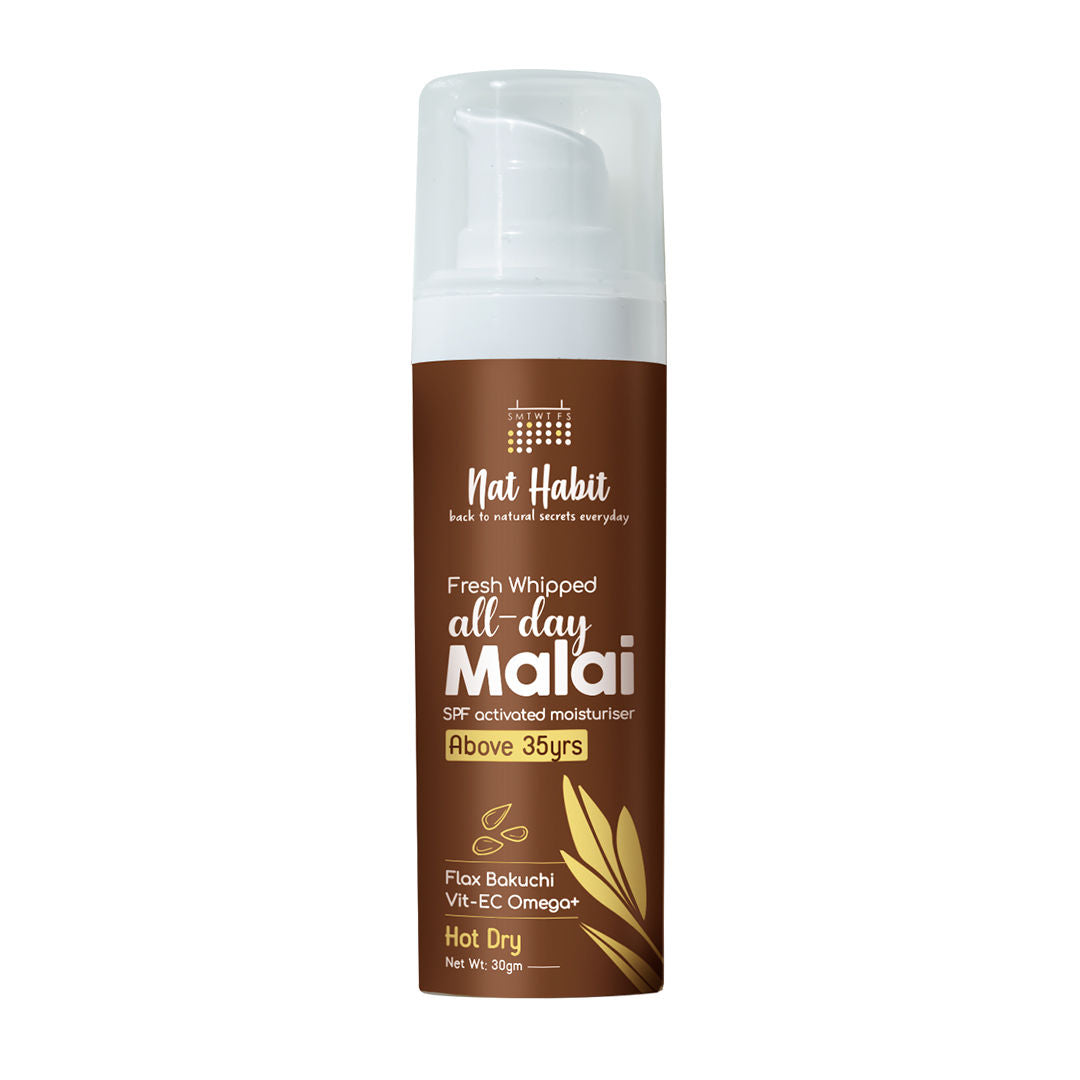 Nat Habit Flax Bakuchi Light Face Moisturizer For Glowing Skin With Vitamin E, Hot & Dry Weather