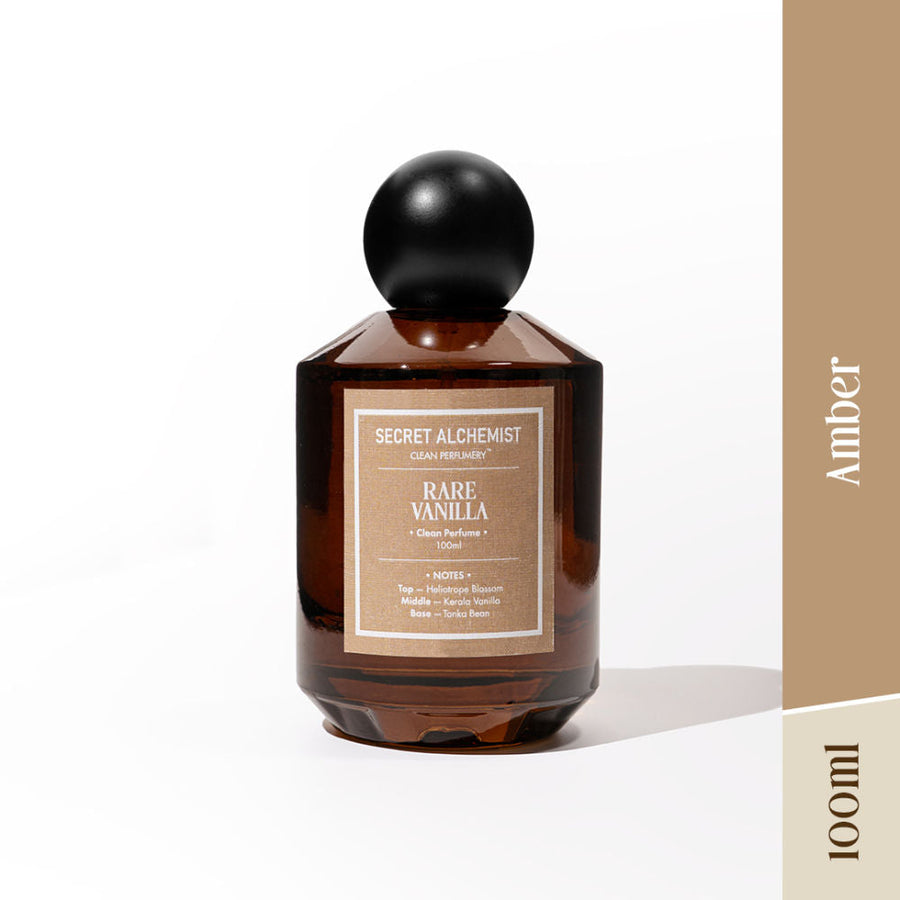 Secret Alchemist Rare Vanilla Perfume, Warm Vanilla Tonka Floral Woody Scent & Long Lasting
