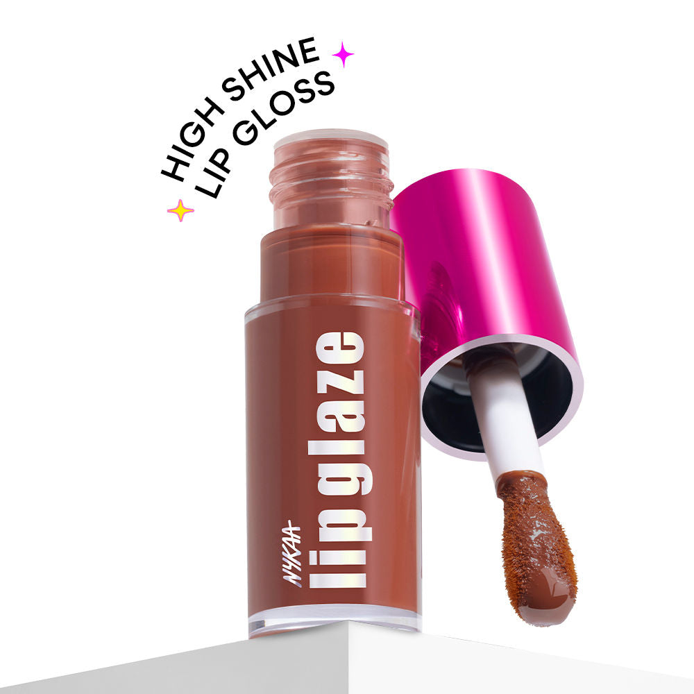 Nykaa Lip Glaze High Shine and Pigment Lip Gloss Oil Lip Glaze