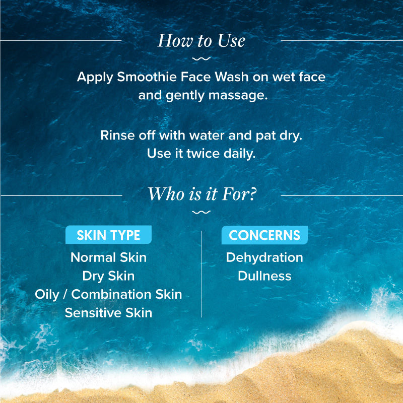 Aqualogica Hydrate+ Smoothie Face Wash with Coconut Water & Hyaluronic Acid