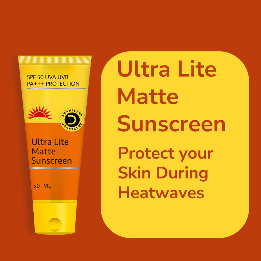 DERMISTRY SPF 50 UV Sunscreen Oil Free Water Based Sun Care for Oily Acne Prone & Sensitive Skin