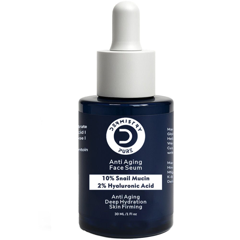DERMISTRY Snail Mucin 96 Peptide Anti Ageing Day Night Face Serum For Skin Tightening Aging Wrinkles