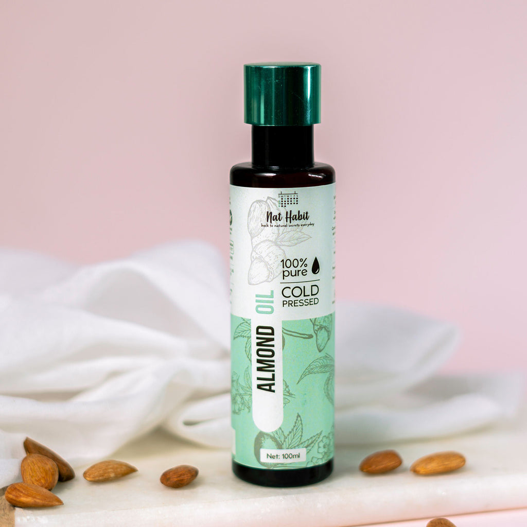 Nat Habit 100% Pure Cold Pressed Almond Oil