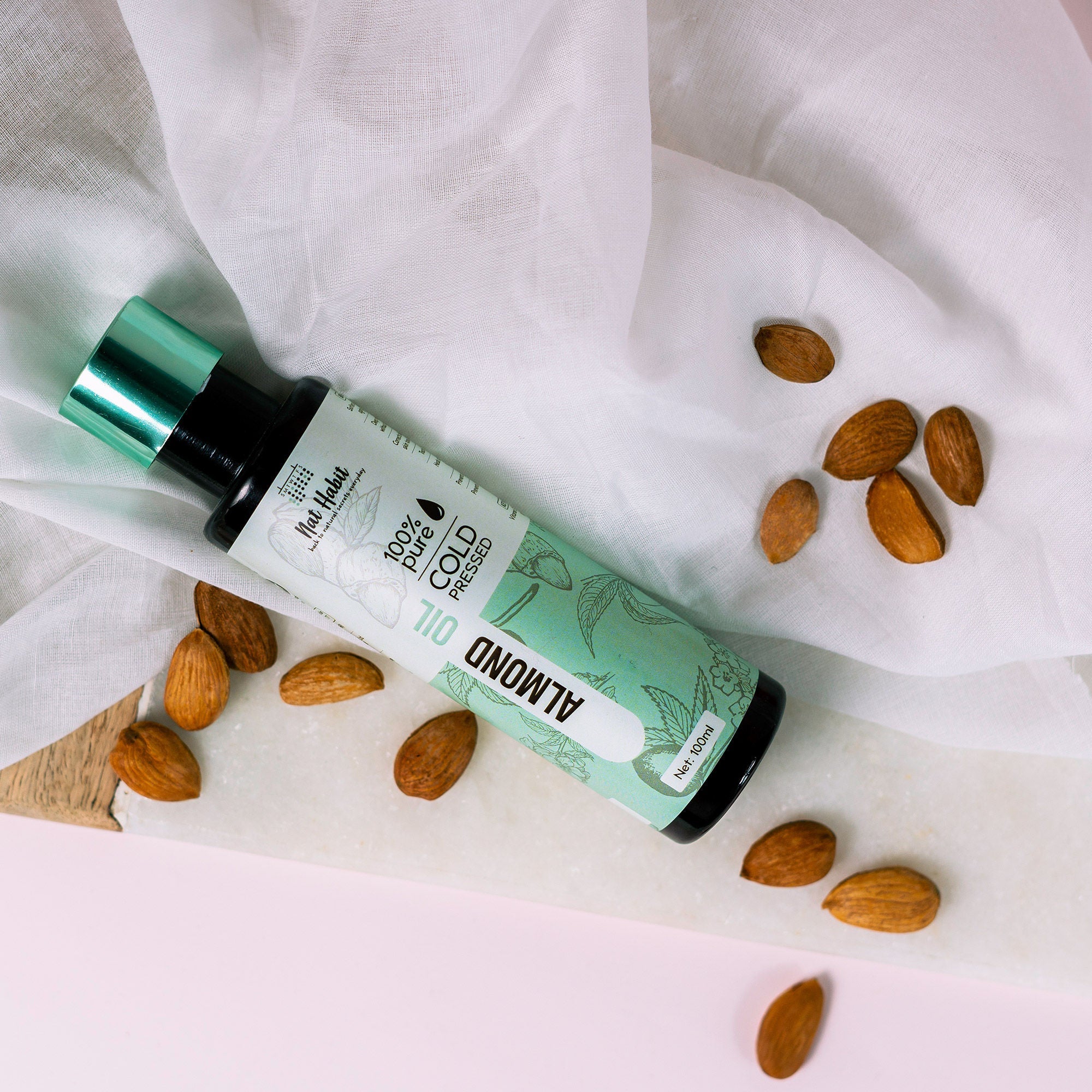 Nat Habit 100% Pure Cold Pressed Almond Oil