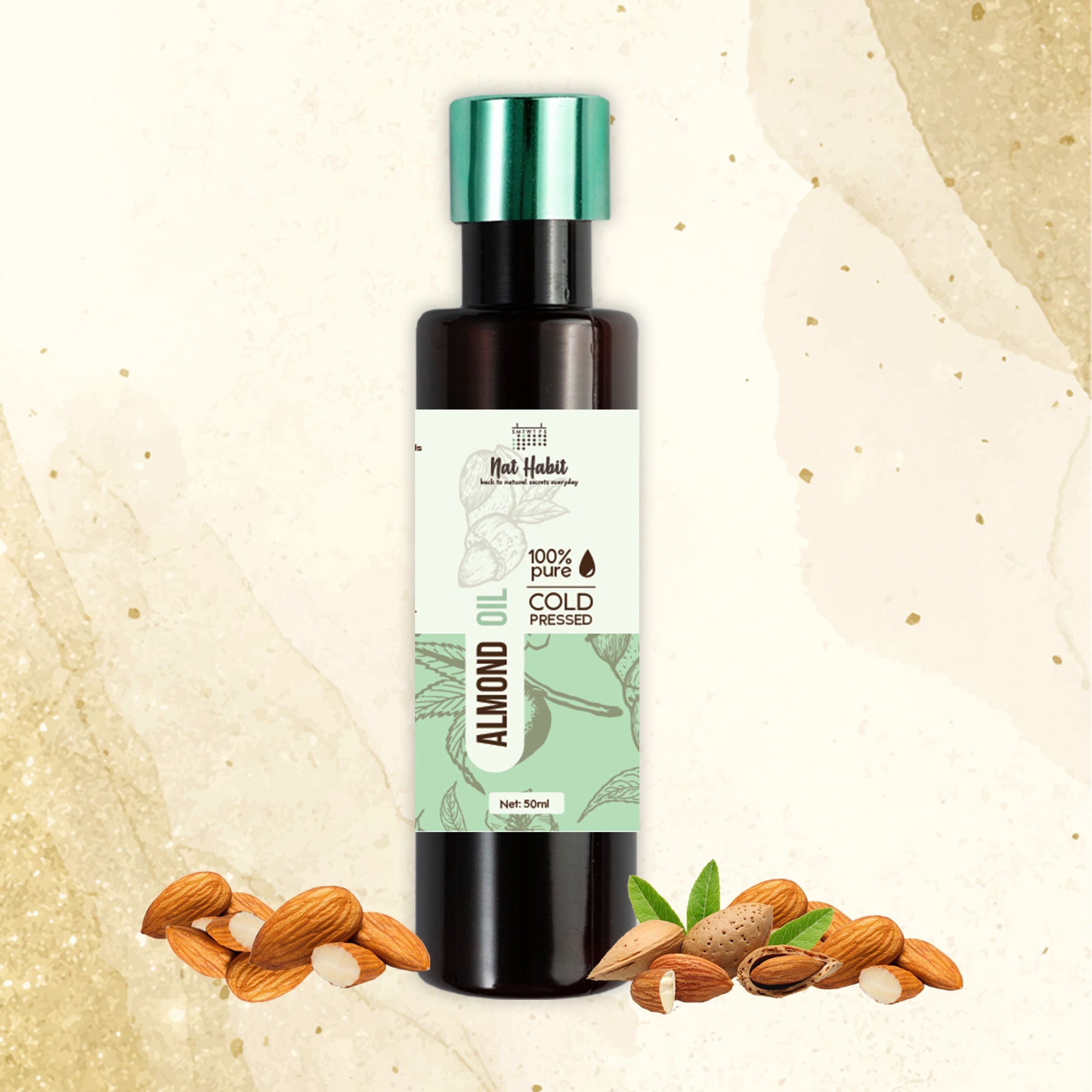 Nat Habit 100% Pure Cold Pressed Almond Oil