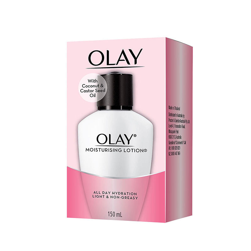 Olay Moisturising Lotion, Light Weight & Non Greasy With Coconut & Castor Seed Oil