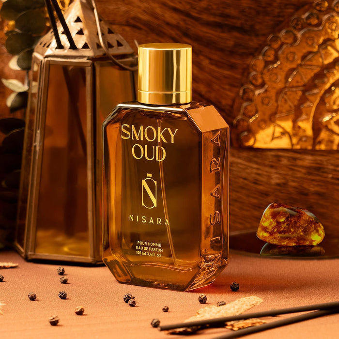 NISARA Smoky Oud - Perfume For Men,Eau De Parfum,Long Lasting Tobacco-Woody Fragrance