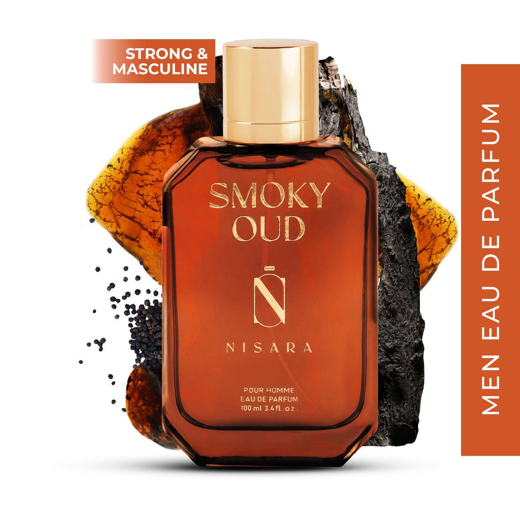 NISARA Smoky Oud - Perfume For Men,Eau De Parfum,Long Lasting Tobacco-Woody Fragrance