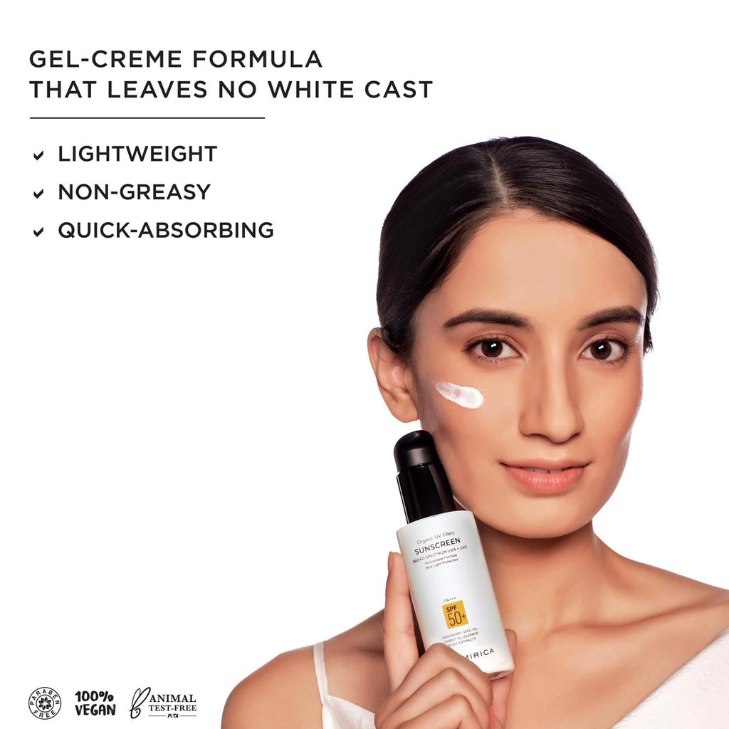Kimirica Glow Sunscreen, SPF 50, PA+++ For UVA/B Protection With Liquorice And Carrot Root Extract