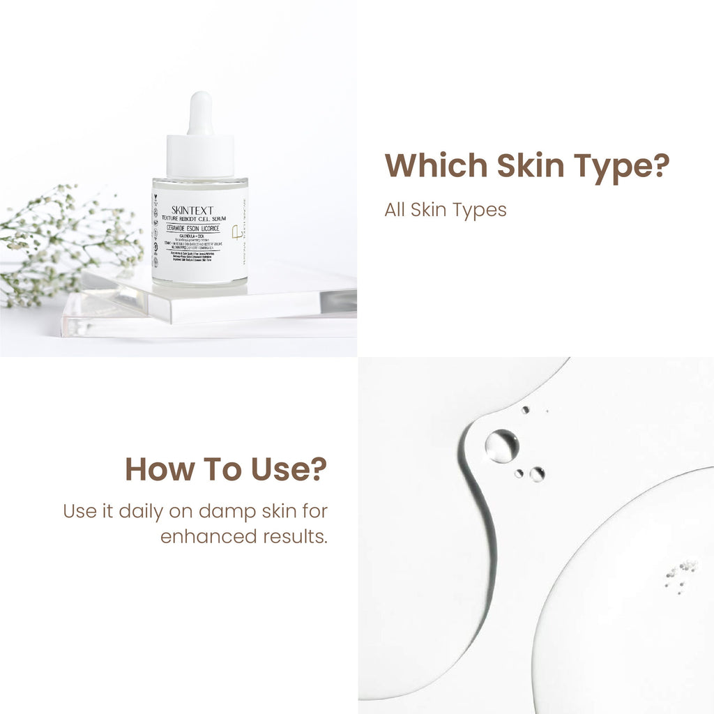 Personal Touch Skintext Texture Reboot C.E.L Serum for Smooth Skin,Brightening & Skin Glow