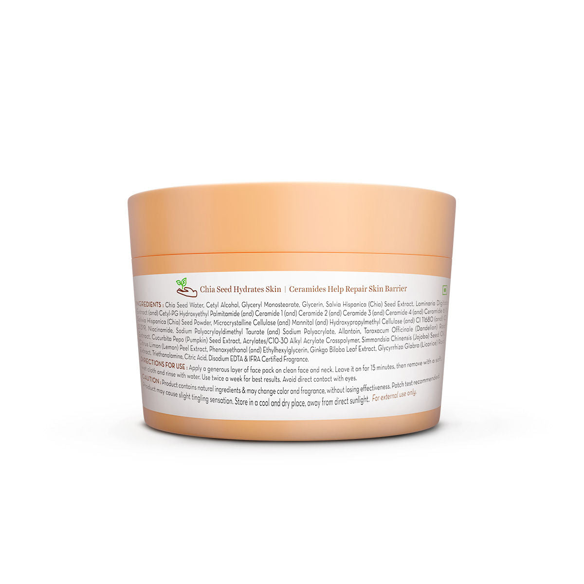 Mamaearth Chia Hydra Calm Face Pack Niacinamide & Ceramides for Hydration, Glow & Skin Brightening
