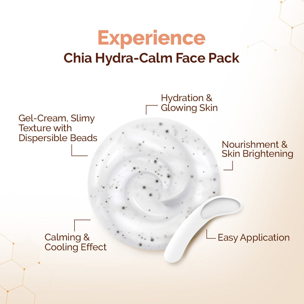 Mamaearth Chia Hydra Calm Face Pack Niacinamide & Ceramides for Hydration, Glow & Skin Brightening