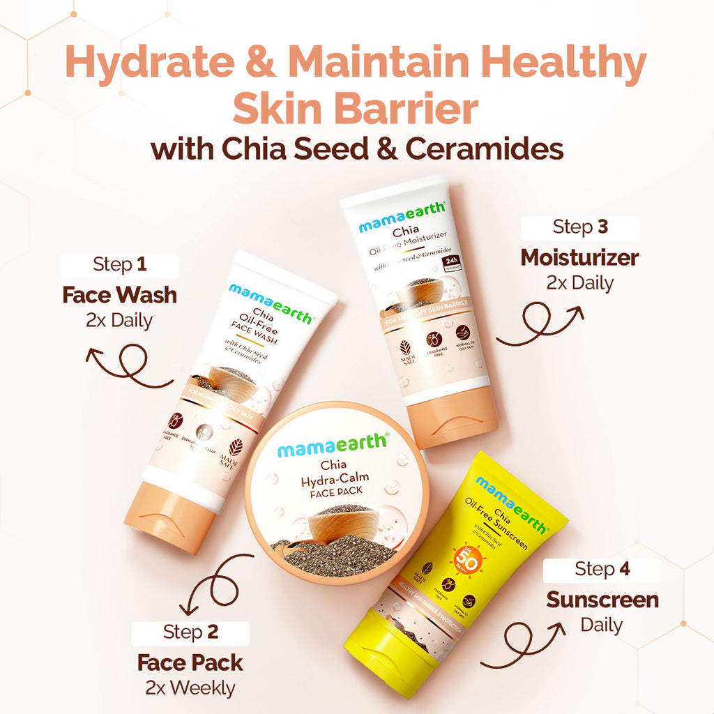 Mamaearth Chia Hydra Calm Face Pack Niacinamide & Ceramides for Hydration, Glow & Skin Brightening