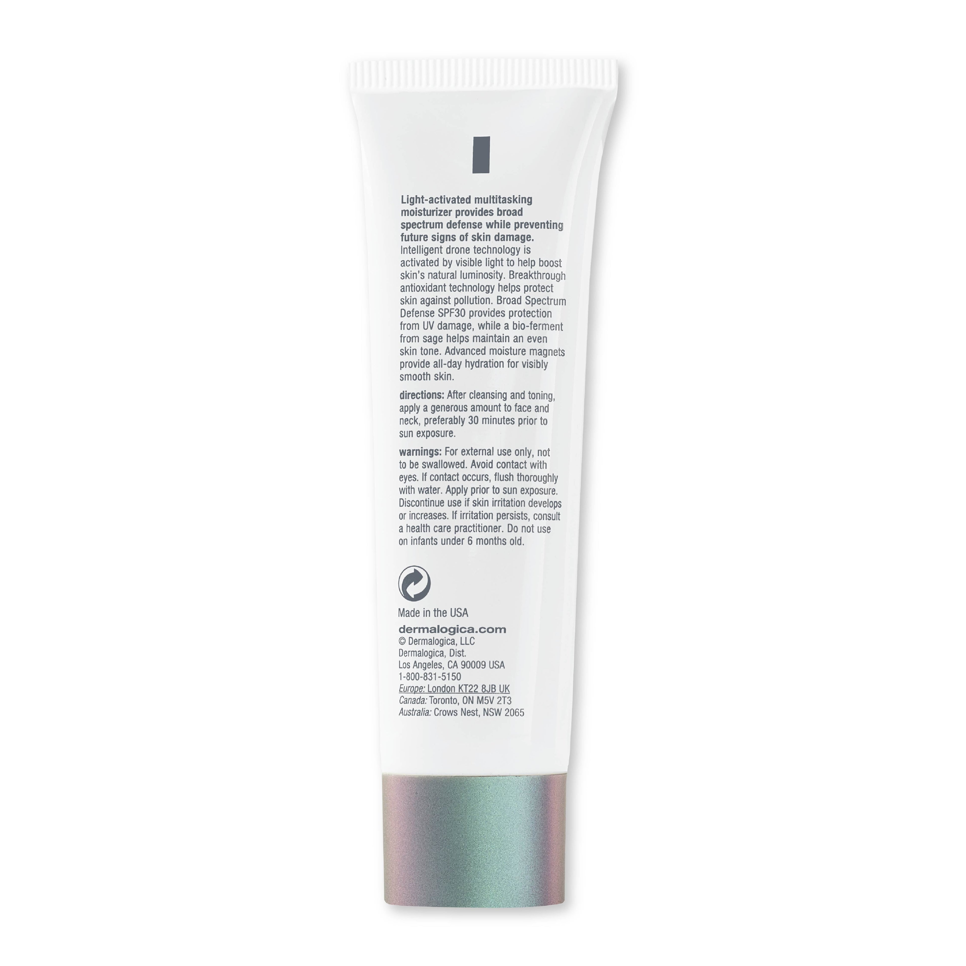 Dermalogica Prisma Protect SPF30 Face Moisturiser & Sunscreen With Sage & Green Tea