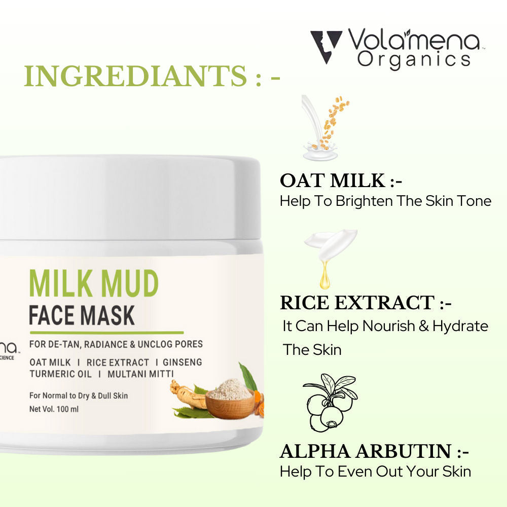 Volamena Milk Mud Face Mask