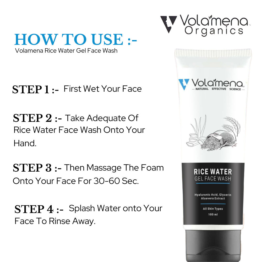 Volamena Rice Water Gel Face Wash