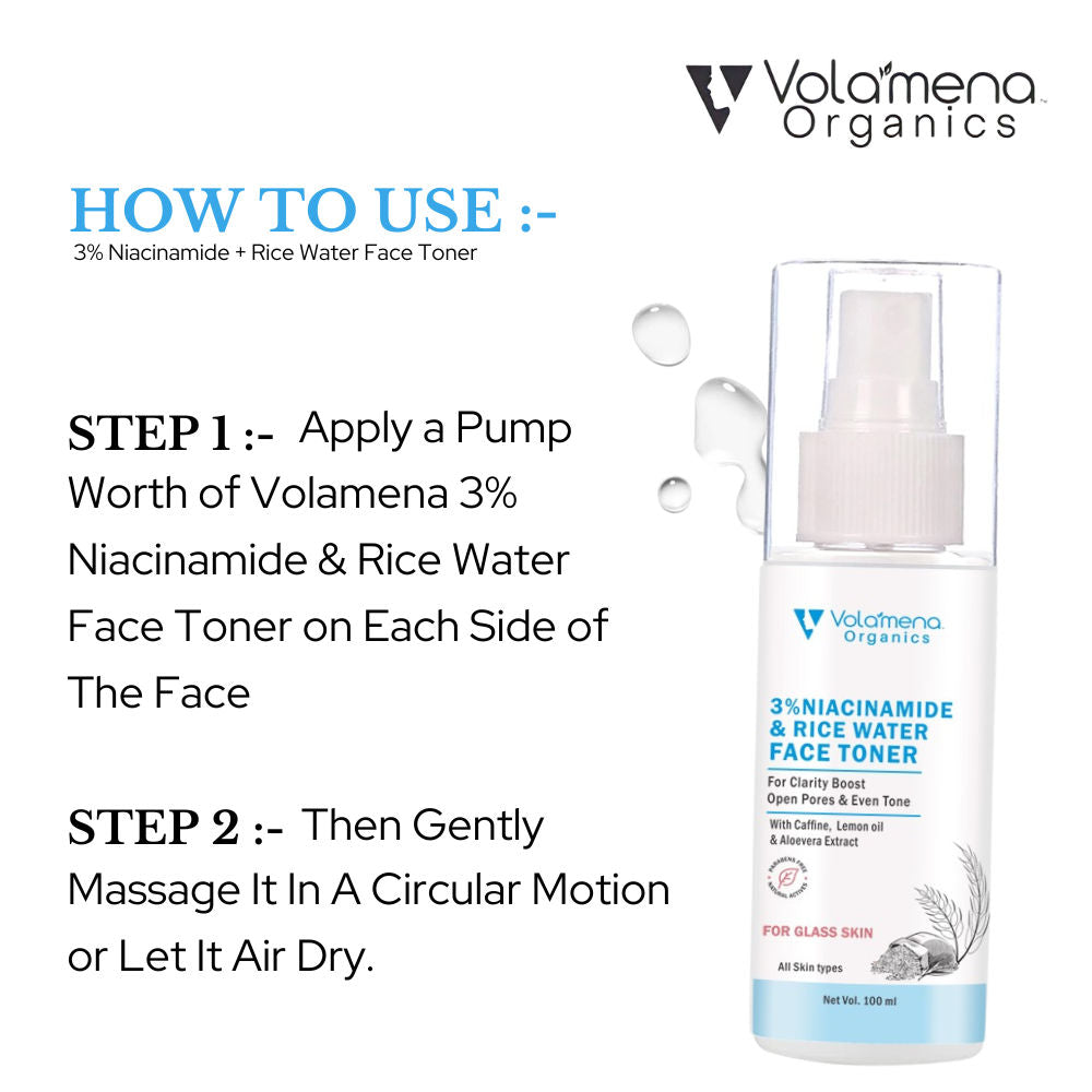 Volamena Niacinamide & Rice Water Face Toner