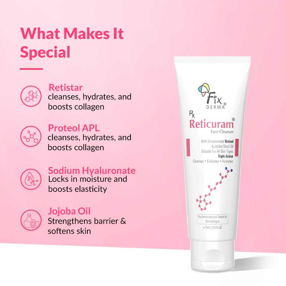Fixderma 0.5% Retinol Reticuram Face Cleanser For All Skin Types