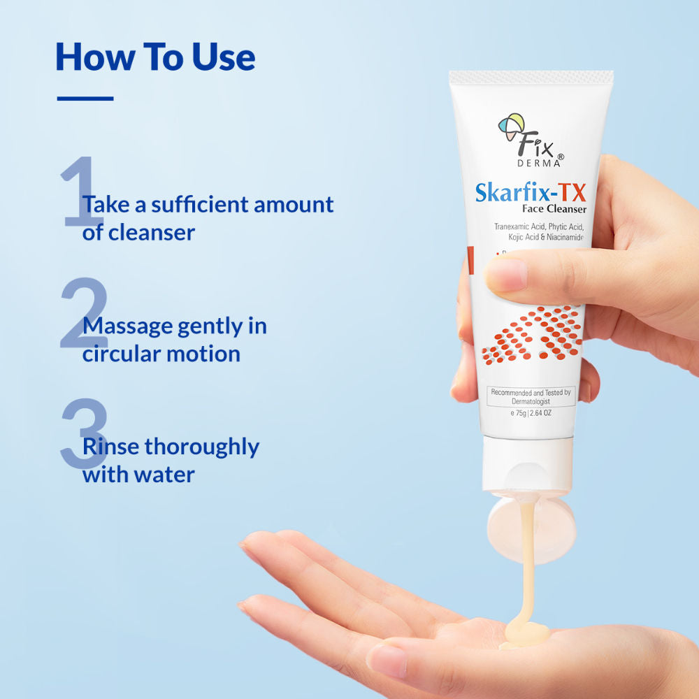 Fixderma Skarfix-TX Kojic Acid Face Wash for Pigmentation Control with Tranexamic Acid