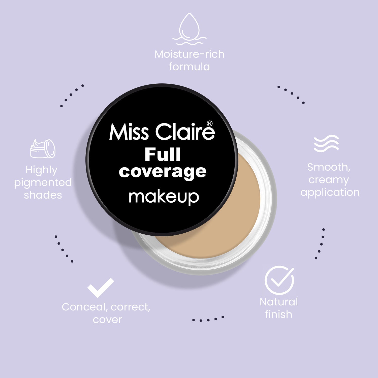 Miss Claire Full Coverage Makeup + Concealer