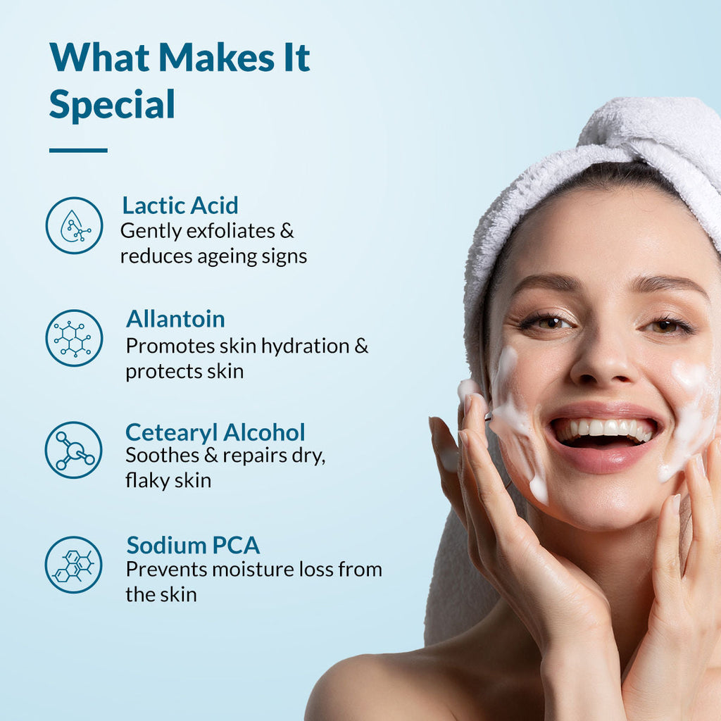 Fixderma Non Drying Cleanser, soap-free & pH Balanced, Pore-Refining, Non-irritating cleanser