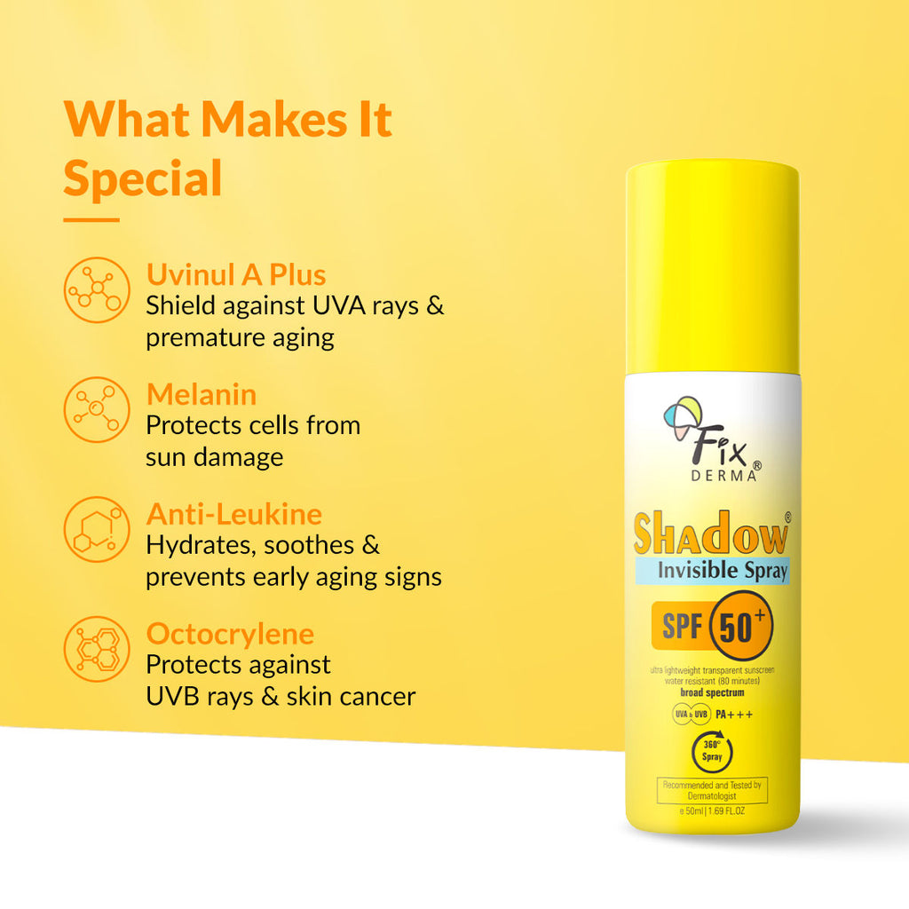 Fixderma Shadow SPF 50 + Invisible Spray