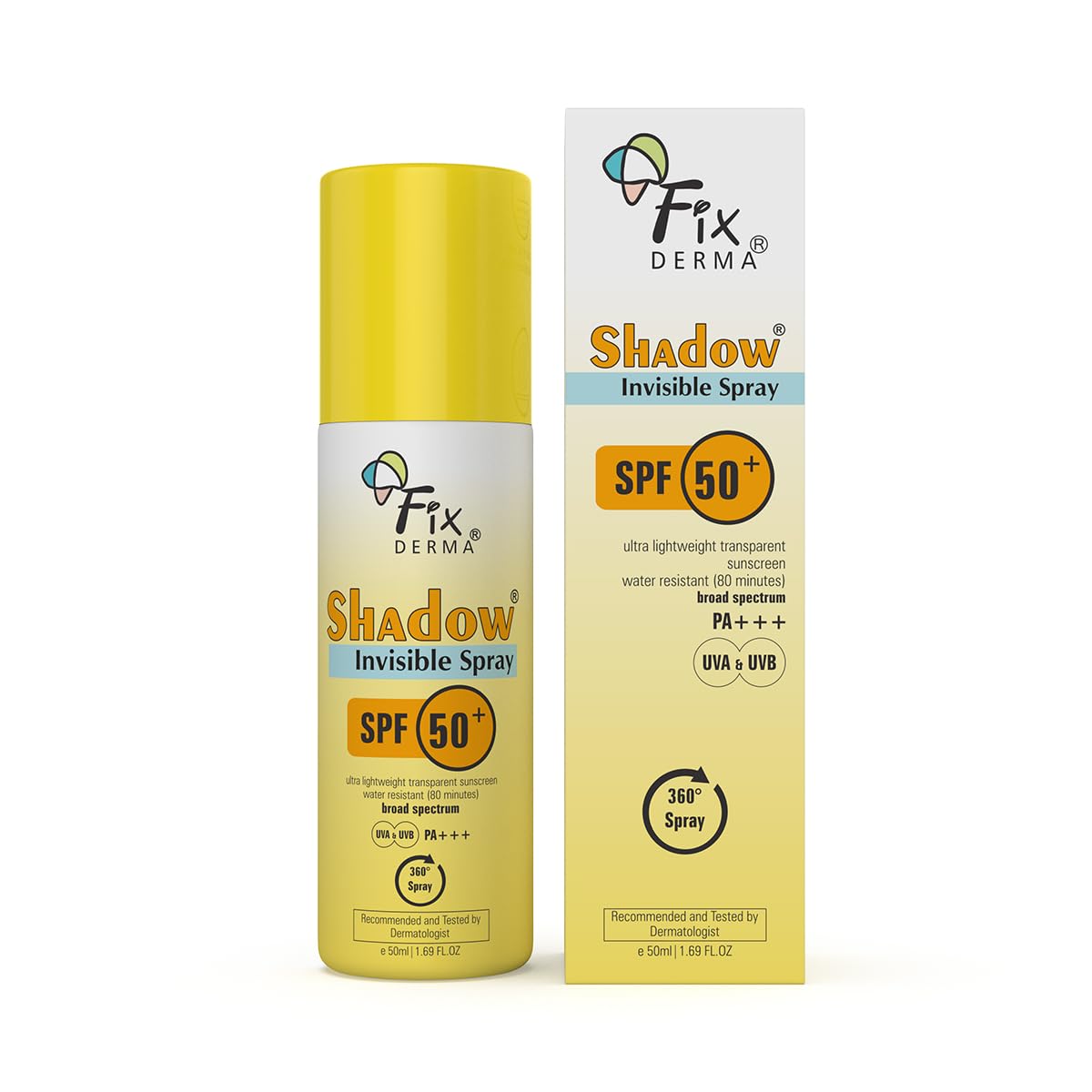 Fixderma Shadow SPF 50 + Invisible Spray