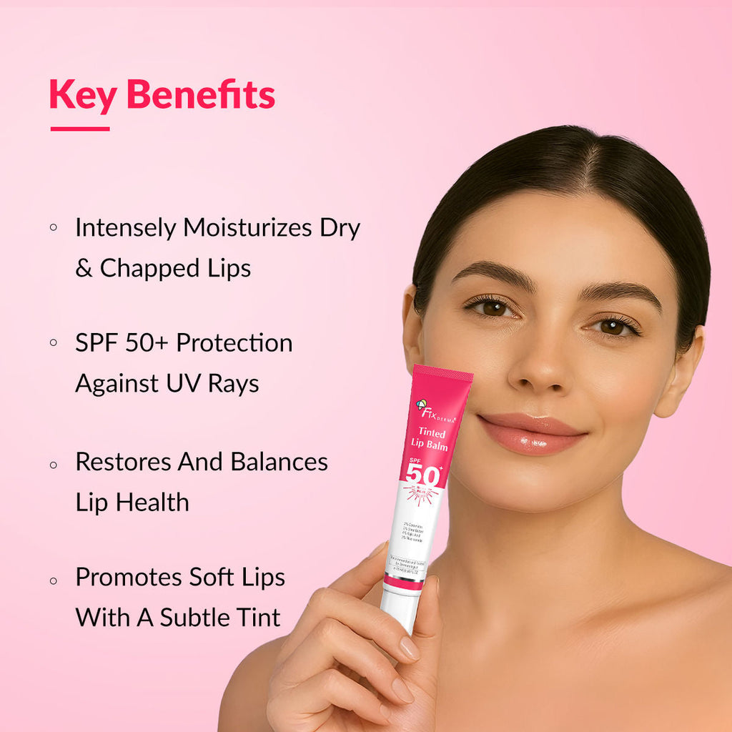 Fixderma 4% Kojic Acid Tinted Lip Balm SPF 50+