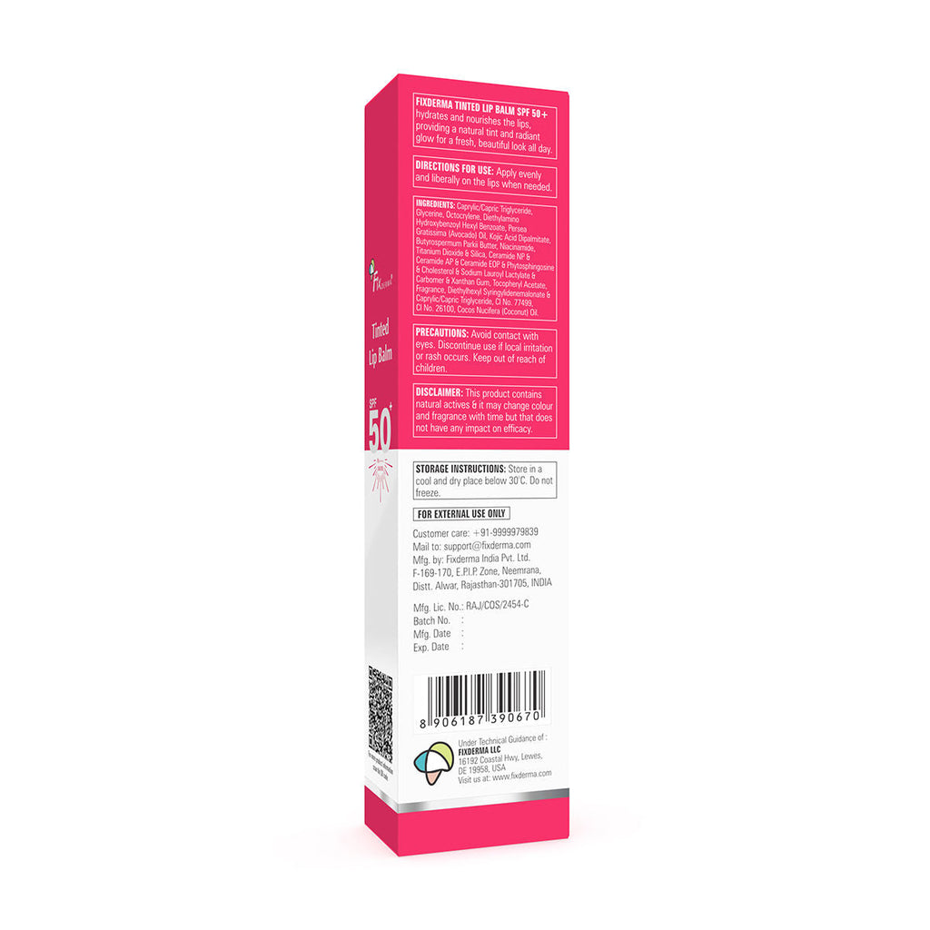 Fixderma 4% Kojic Acid Tinted Lip Balm SPF 50+